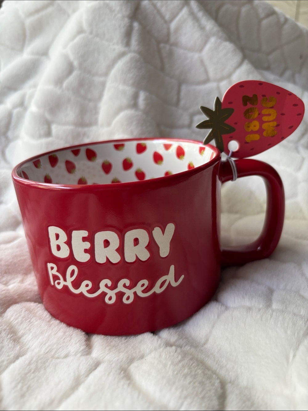 Berry Blessed Red Strawberry Mug 18 oz